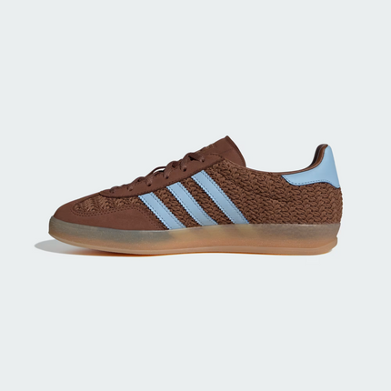 JS1417 adidas Originals  Gazelle Indoor Preloved Brown Clear Sky Gum (Women's)
