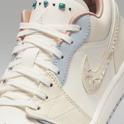 IH7323-100 Nike  Air Jordan 1 Low Turquoise Gemstones (Women's)