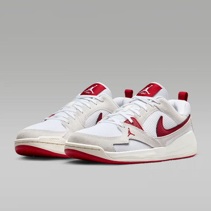 HJ6777-116 Nike Jordan CMFT Era White Sail Black Varsity Red (Men's)