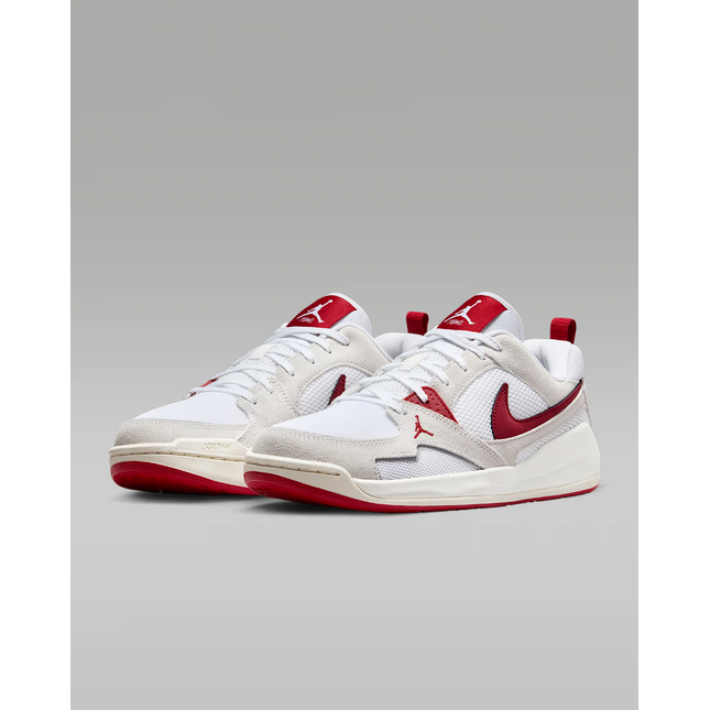 HJ6777-116 Nike Jordan CMFT Era White Sail Black Varsity Red (Men's)