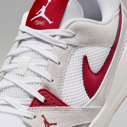 HJ6777-116 Nike Jordan CMFT Era White Sail Black Varsity Red (Men's)