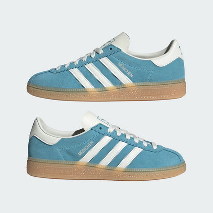 JS3991 adidas Originals Munchen Prilabdo Blue Off White Silver Metallic (Men's)
