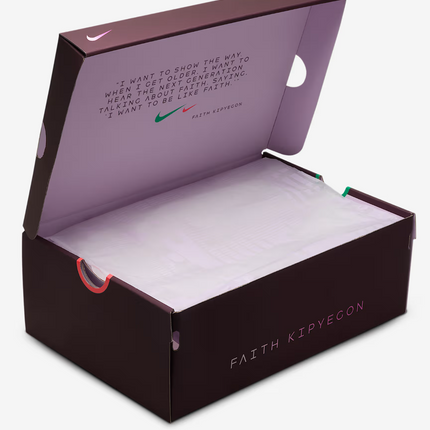 IB4202-600 Faith Kipyegon Nike Air Zoom Victory 2 Burgundy Crush (Women's)