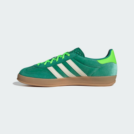 JI2715 adidas Originals Gazelle Indoor Semi Court Green Cream White (Women's)