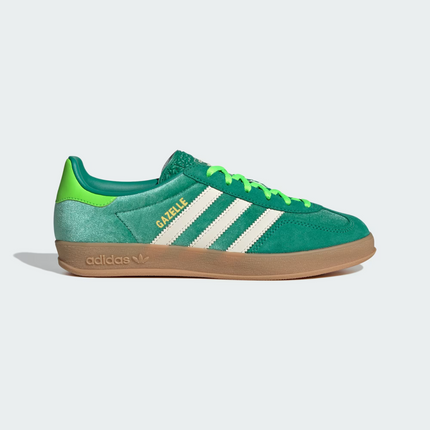 JI2715 adidas Originals Gazelle Indoor Semi Court Green Cream White (Women's)