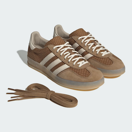 JR8851 adidas Originals Gazelle Indoor Brown Desert Wonder White Magic (Men's)