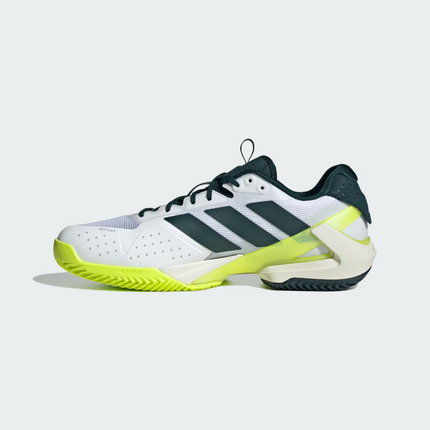 JR2713 adidas Adizero Ubersonic 5 Clay Tennis Aurora Ivy Cloud White (Men's)