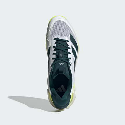 JR2713 adidas Adizero Ubersonic 5 Clay Tennis Aurora Ivy Cloud White (Men's)