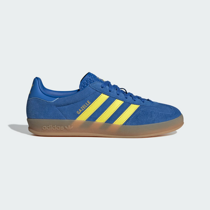 JQ2691 adidas Gazelle Indoor Blue Pure Sulfur Gum (Men's)