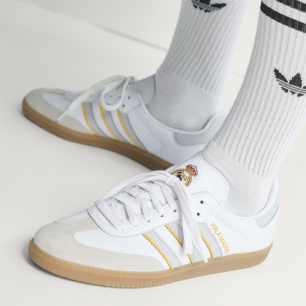 JQ4038 Real Madrid × adidas Originals Samba 2025-2026 White Gum (Men's)