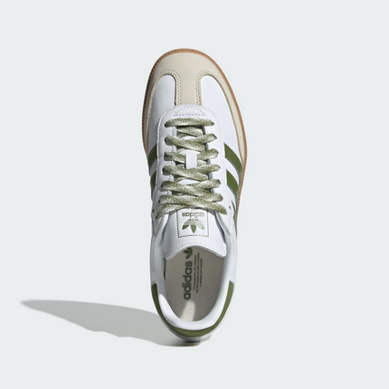 JS1352 adidas Originals Samba OG Foot Wear White Tech Olive Gum (Men's)