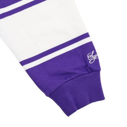 Supreme  Nike Stripe Rugby Purple
