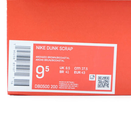 DB0500-200 Nike Dunk Low Scrap Archeo Brown Mosaic Bicoastal Sport Spice (Men's)