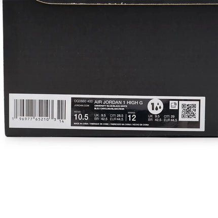 DQ0660-400 Nike Air Jordan 1 High Golf University Blue UNC Black White (Men's)