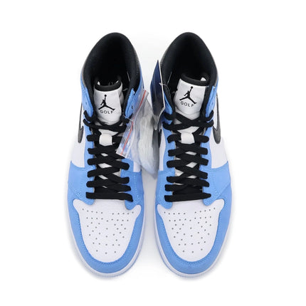 DQ0660-400 Nike Air Jordan 1 High Golf University Blue UNC Black White (Men's)