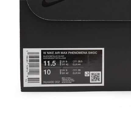 HJ4400-002 SWDC × Nike  Air Max Phenomena Black Metallic Silver (Women's)