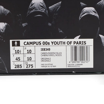 IE8349 Youth of Paris adidas Originals Campus 00s Carbon Green Black (Men's)