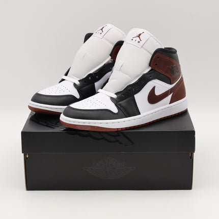 HF3216-102 Nike Air Jordan 1 Mid SE White Black Dark Pony (Men's)