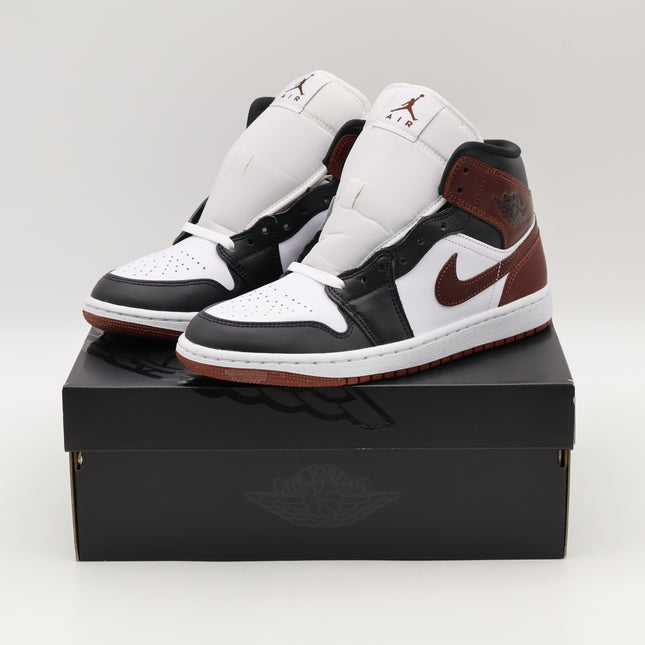 HF3216-102 Nike Air Jordan 1 Mid SE White Black Dark Pony (Men's)