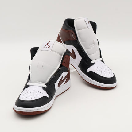 HF3216-102 Nike Air Jordan 1 Mid SE White Black Dark Pony (Men's)