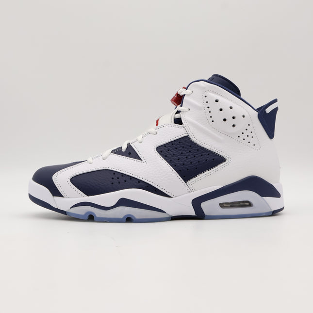 CT8529-164 Nike Air Jordan 6 Retro White and Midnight Navy (Men's)