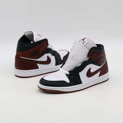 HF3216-102 Nike Air Jordan 1 Mid SE White Black Dark Pony (Men's)