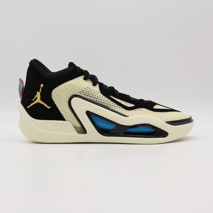 DX5571-180 / DX5574-180 Nike Jordan Tatum 1 Barbershop Coconut Milk Gold Blue