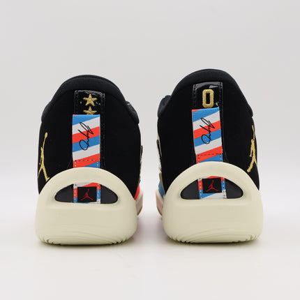 DX5571-180 / DX5574-180 Nike Jordan Tatum 1 Barbershop Coconut Milk Gold Blue