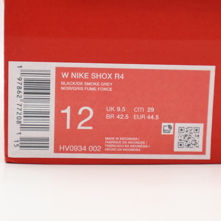 HV0934-002 Nike Women's Shox R4 Black Floral Dark Smoke Grey (Women's)