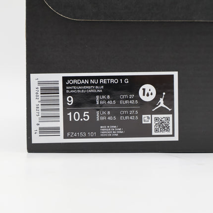 FZ4153-101 Nike Jordan NU Retro 1 Low Golf UNC (Men's)