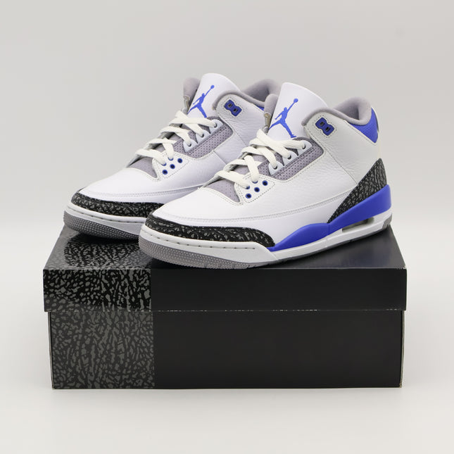 CT8532-145 Nike Air Jordan Air Jordan 3 Racer Blue White Cement Grey (Men's)