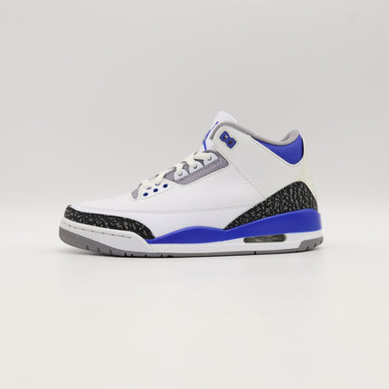 CT8532-145 Nike Air Jordan Air Jordan 3 Racer Blue White Cement Grey (Men's)