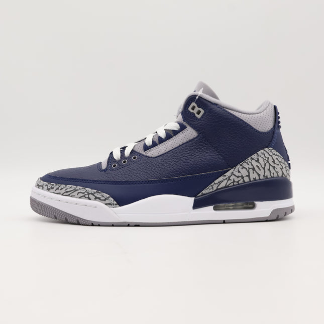 CT8532-401 Nike Air Jordan 3 Retro Midnight Navy Georgetown Grey Blue (Men's)