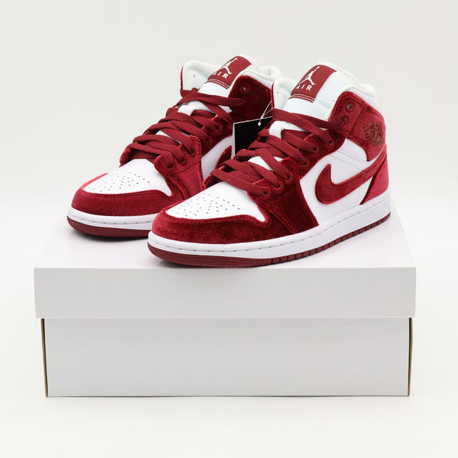 FZ3334-100 Nike Air Jordan 1 Mid Red Velvet (Women's)
