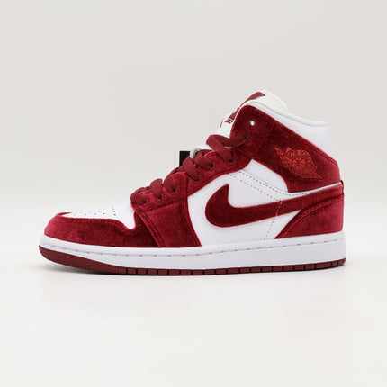 FZ3334-100 Nike Air Jordan 1 Mid Red Velvet (Women's)