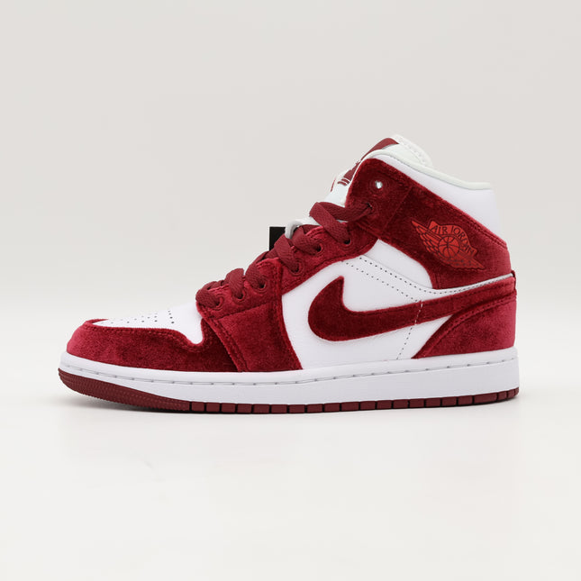 FZ3334-100 Nike Air Jordan 1 Mid Red Velvet (Women's)
