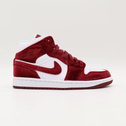 FZ3334-100 Nike Air Jordan 1 Mid Red Velvet (Women's)