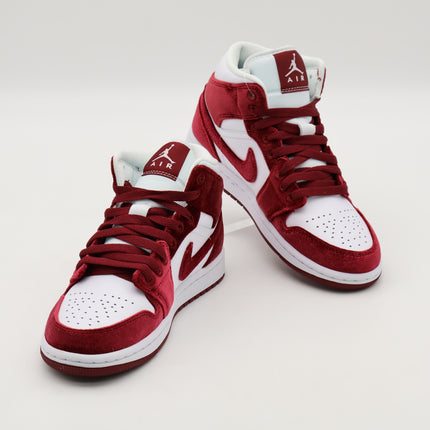 FZ3334-100 Nike Air Jordan 1 Mid Red Velvet (Women's)