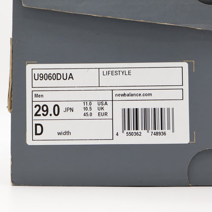 U9060DUA New Balance 9060 Turtledove Black Silver Metallic Ivory White (Men's)