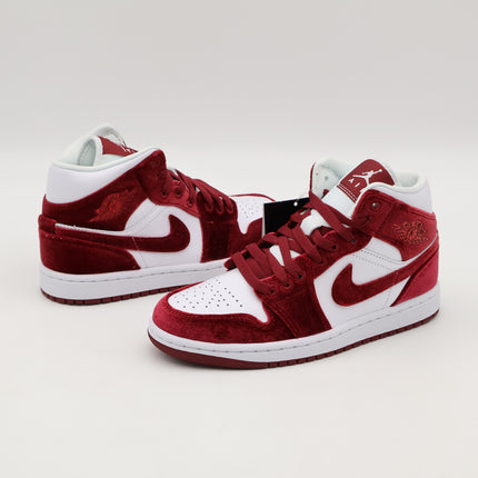 FZ3334-100 Nike Air Jordan 1 Mid Red Velvet (Women's)