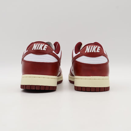 FJ4555-100 Nike Dunk Low PRM Team Red and White (Women's)
