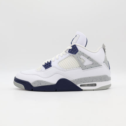 DH6927-140 Nike Air Jordan 4 Midnight Navy Light Smoke Gray Fire Red (Men's)