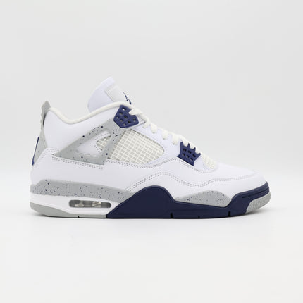 DH6927-140 Nike Air Jordan 4 Midnight Navy Light Smoke Gray Fire Red (Men's)