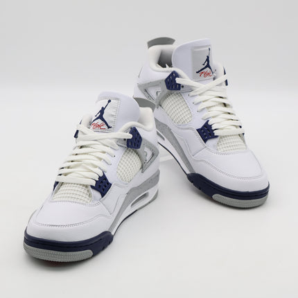 DH6927-140 Nike Air Jordan 4 Midnight Navy Light Smoke Gray Fire Red (Men's)