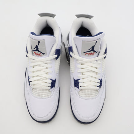 DH6927-140 Nike Air Jordan 4 Midnight Navy Light Smoke Gray Fire Red (Men's)