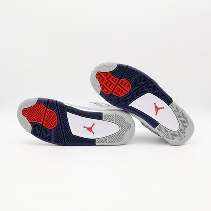DH6927-140 Nike Air Jordan 4 Midnight Navy Light Smoke Gray Fire Red (Men's)