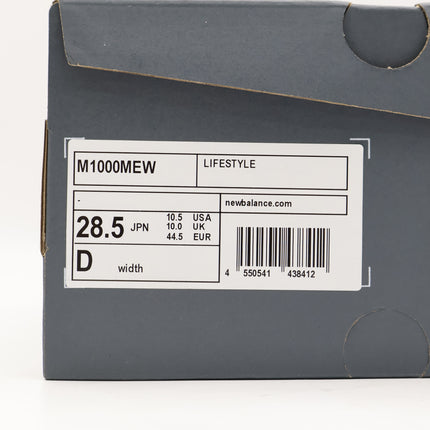 M1000MEW New Balance 1000 Whit Gray (Men's)