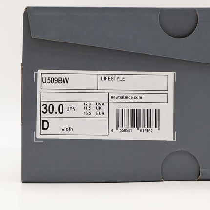 U509BW New Balance 509 White Black (Men's)