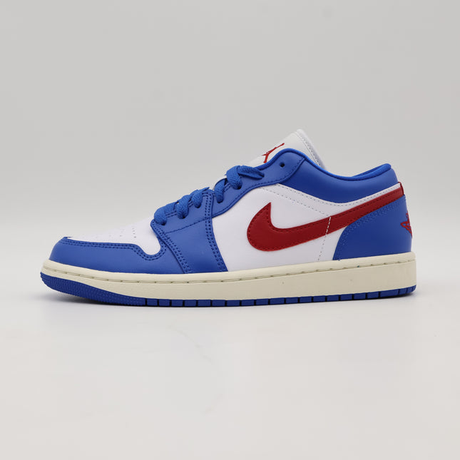 DC0774-416 Nike Air Jordan 1 Low Sport Blue Gym Red Sail White (Women's)