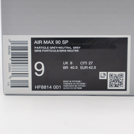 HF8814-001 Patta Nike Air Max 90 Cyber and Particle Grey (Men's)